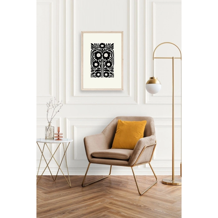 Çiçek Ahşap Çerçeveli Tablo 30 x 42