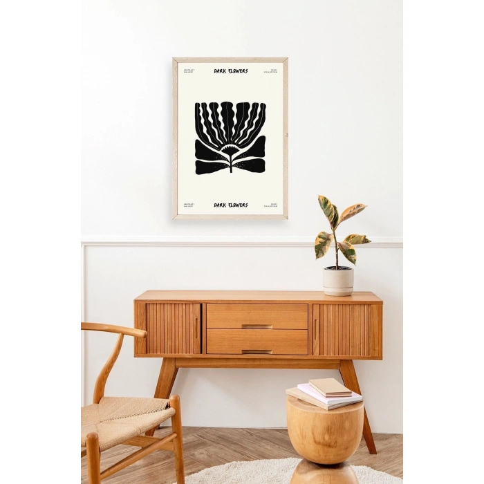 Çiçek Ahşap Çerçeveli Tablo 30 x 42