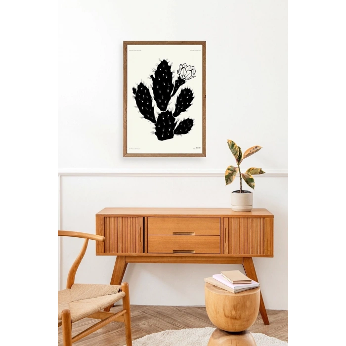 Çiçek Ahşap Çerçeveli Tablo 30 x 42