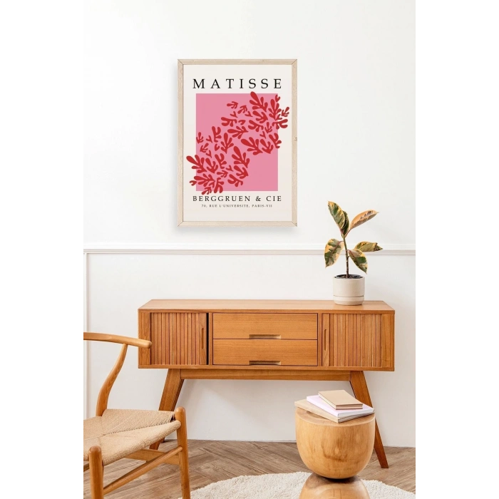 Çiçek Ahşap Çerçeveli Tablo 30 x 42