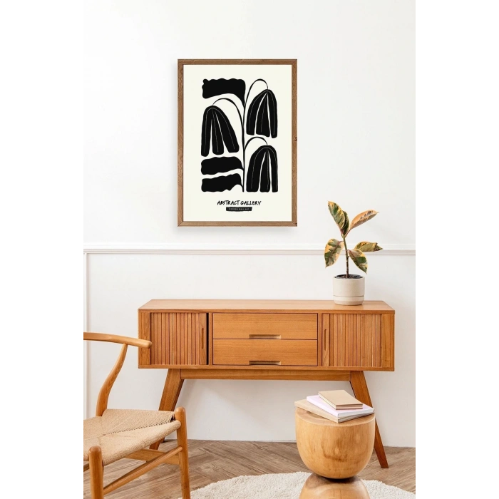 Çiçek Ahşap Çerçeveli Tablo 30 x 42