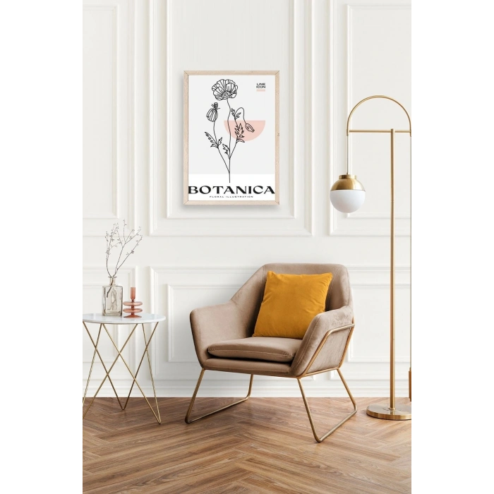 Çiçek Ahşap Çerçeveli Tablo 30 x 42