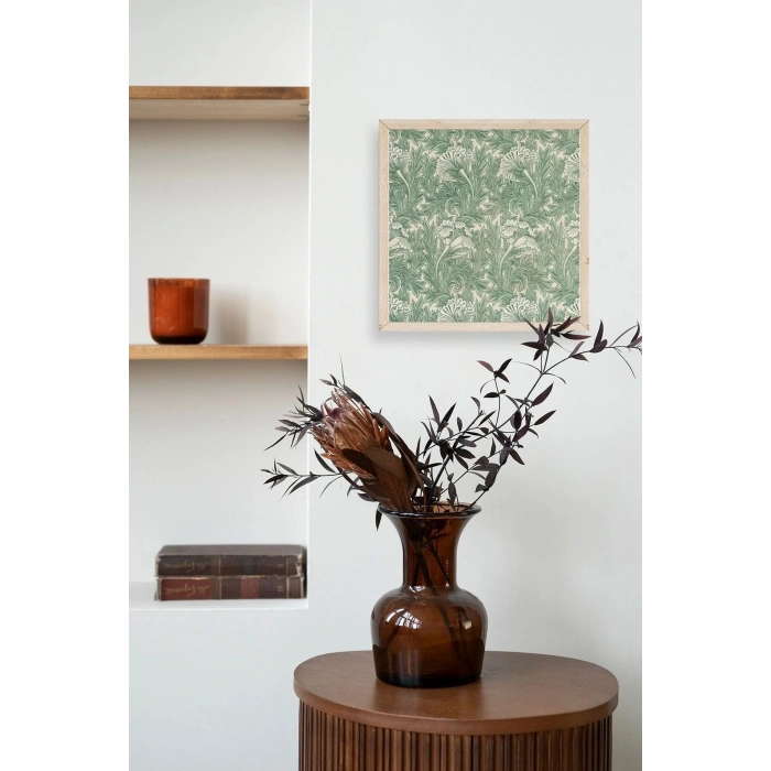 Çiçek Ahşap Çerçeveli Tablo 42 x 42