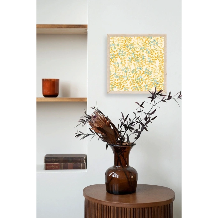 Çiçek Ahşap Çerçeveli Tablo 42 x 42