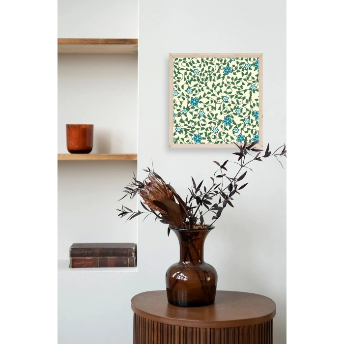 Çiçek Ahşap Çerçeveli Tablo 42 x 42