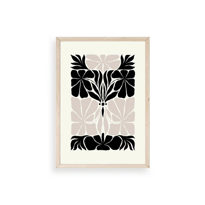 Çiçek Ahşap Çerçeveli Tablo 50 x 70