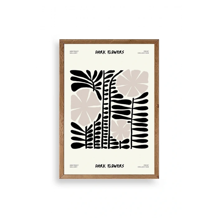 Çiçek Ahşap Çerçeveli Tablo 50 x 70