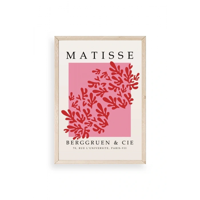 Çiçek Ahşap Çerçeveli Tablo 50 x 70