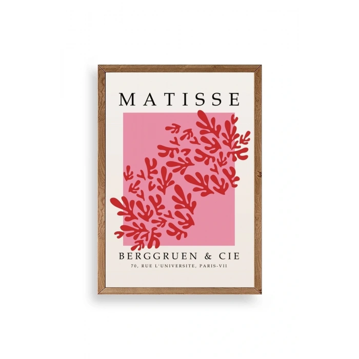 Çiçek Ahşap Çerçeveli Tablo 50 x 70