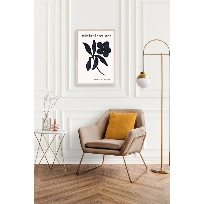 Çiçek Ahşap Çerçeveli Tablo 50 x 70