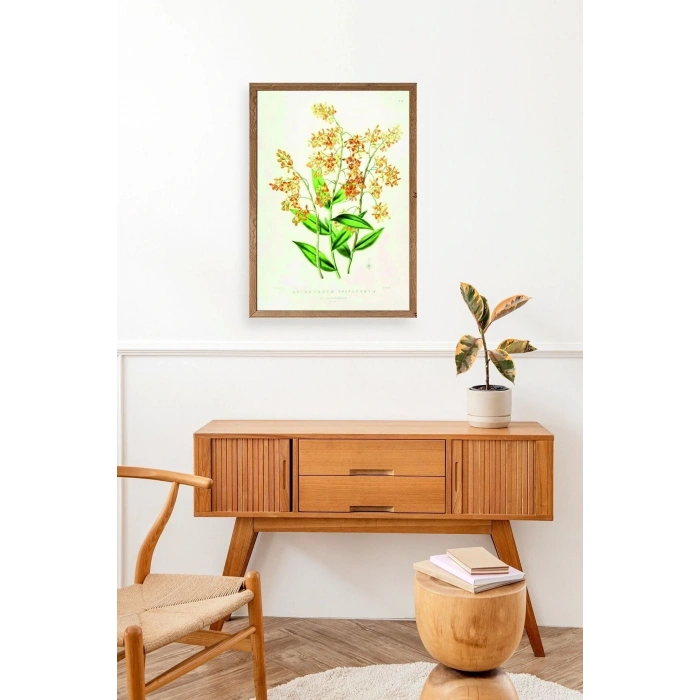 Çiçek Ahşap Çerçeveli Tablo 50 x 70