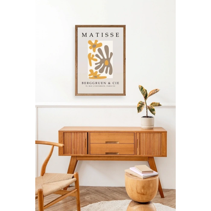 Çiçek Ahşap Çerçeveli Tablo 50 x 70