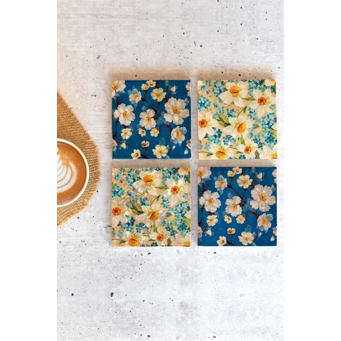 Çiçek Bardak Altlığı