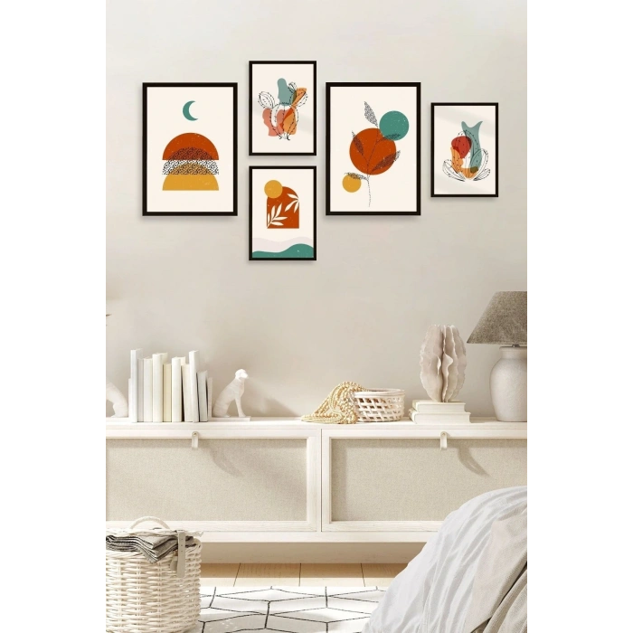 Çiçekler 5li Tablo 30 x 40