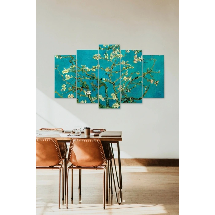 Çiçekler 5 Parçalı Mdf Tablo 60 x 100