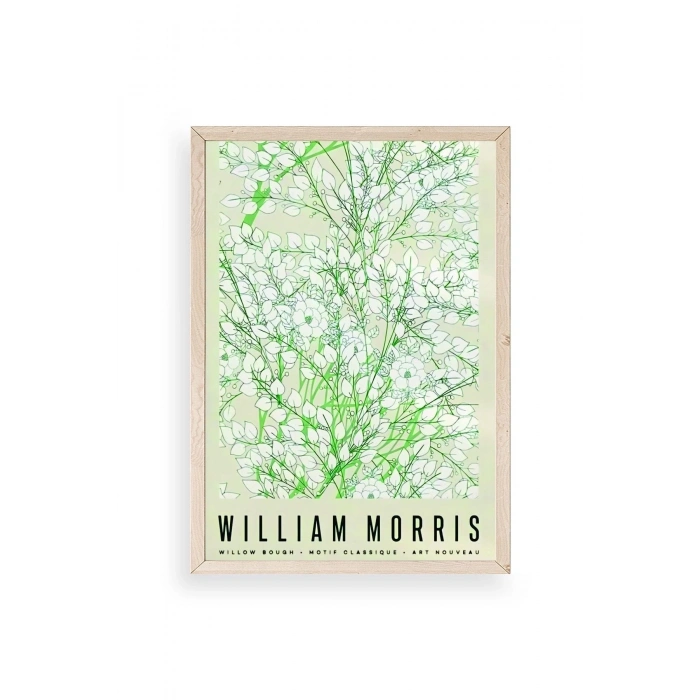 Çiçekler Ahşap Çerçeveli Tablo 17 x 23