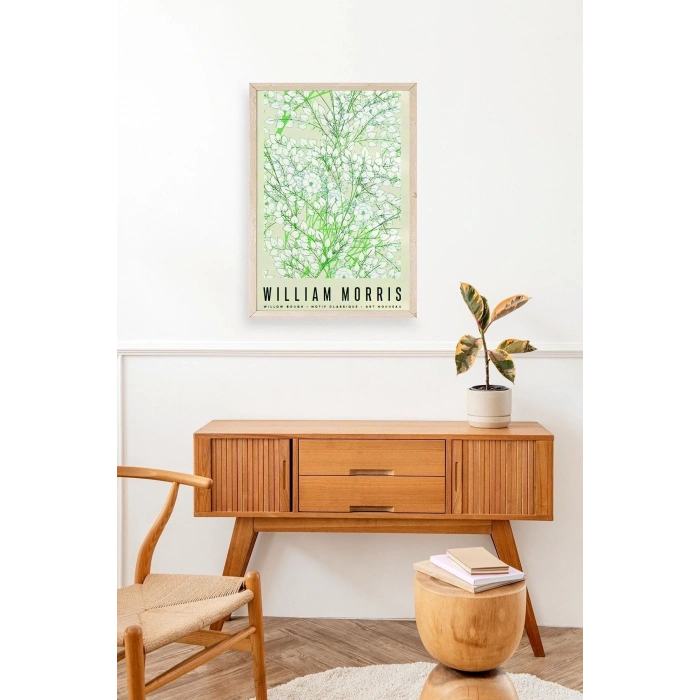 Çiçekler Ahşap Çerçeveli Tablo 17 x 23