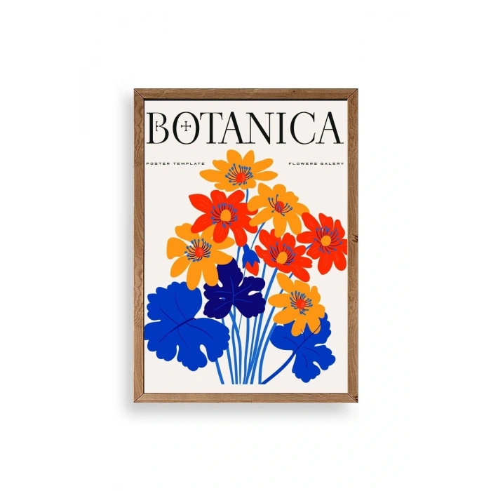 Çiçekler Ahşap Çerçeveli Tablo 23 x 30