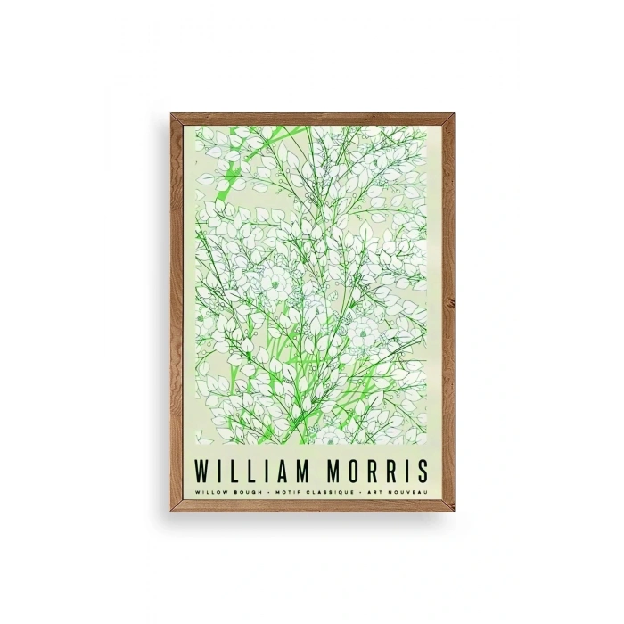 Çiçekler Ahşap Çerçeveli Tablo 23 x 30