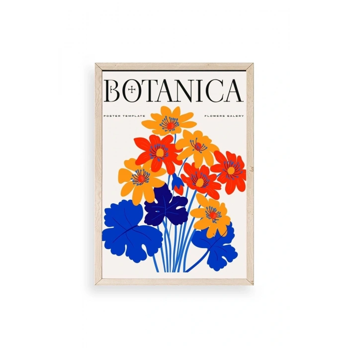 Çiçekler Ahşap Çerçeveli Tablo 23 x 30