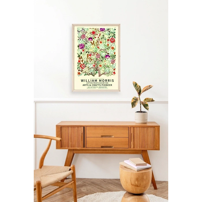 Çiçekler Ahşap Çerçeveli Tablo 23 x 30