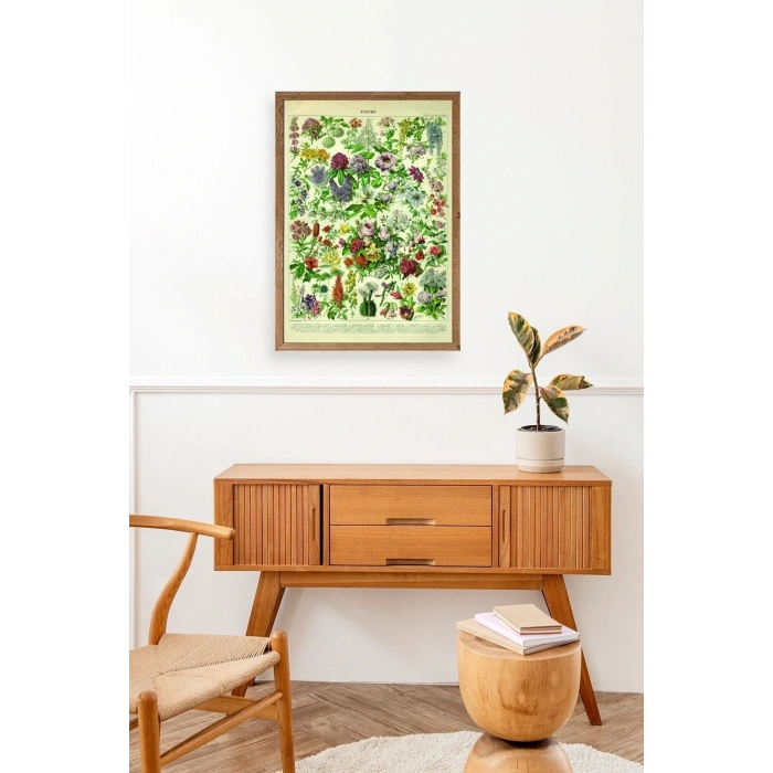 Çiçekler Ahşap Çerçeveli Tablo 23 x 30