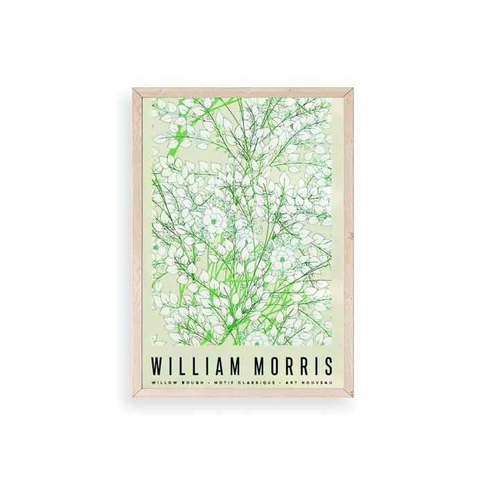 Çiçekler Ahşap Çerçeveli Tablo 50 x 70