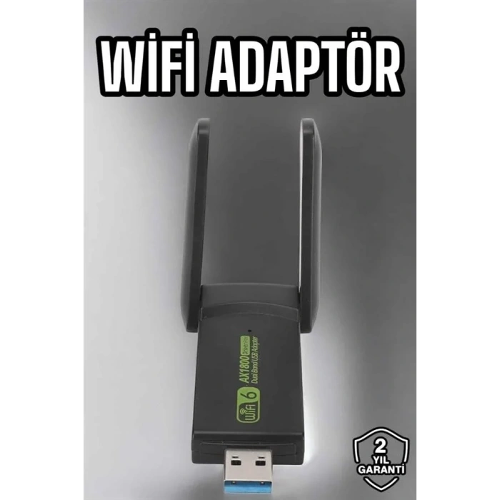 Çift Bantlı Kablosuz Wifi Adaptörü 1200 Mbps Hızında