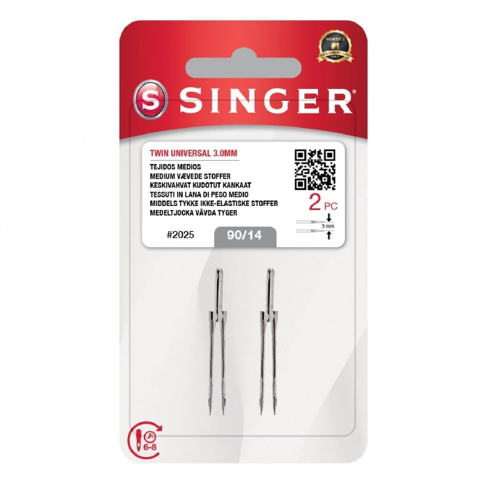 Çift İğne 3mm. (2li Blister/14 No.)