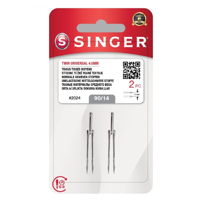 Çift İğne 4mm. (2li Blister/14 No.)