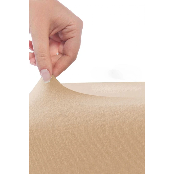 Çift Kişilik Düz Penye  %100 Pamuklu Lastikli Çarşaf 200X200 Cm Battal  Boy Newsheet Kahverengi