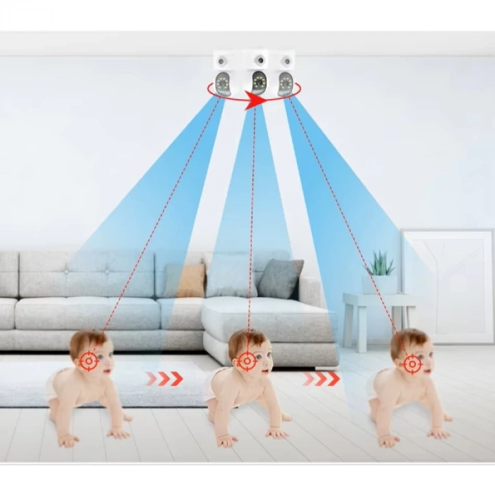 Çift Lensli İç Mekan Wi-Fi Kamera