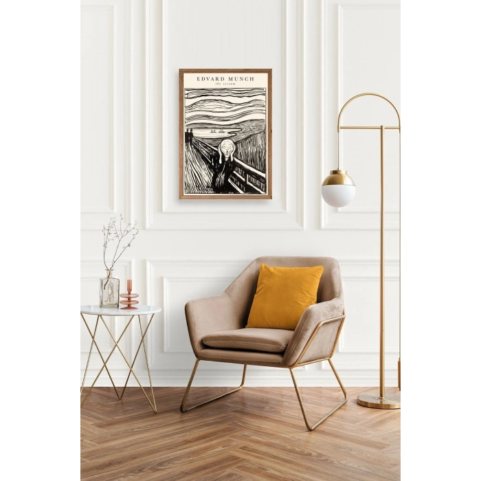 Çığlık Ahşap Çerçeveli Tablo 23 x 30