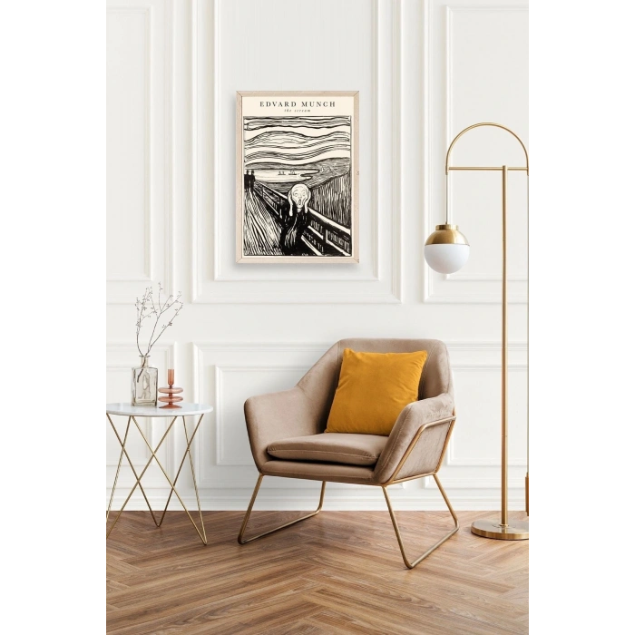 Çığlık Ahşap Çerçeveli Tablo 50 x 70