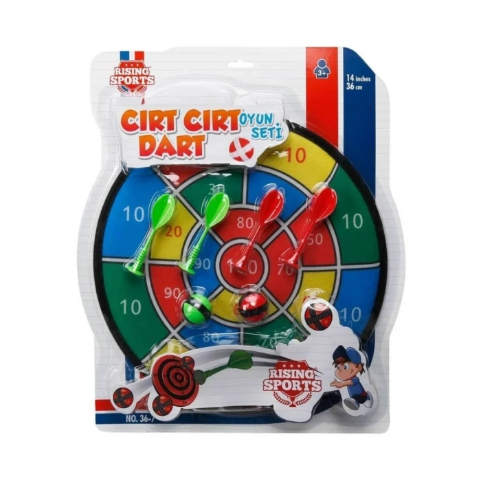 Cırt Cırt Dart Seti 36 Cm İğnesiz Eğlence Aracı