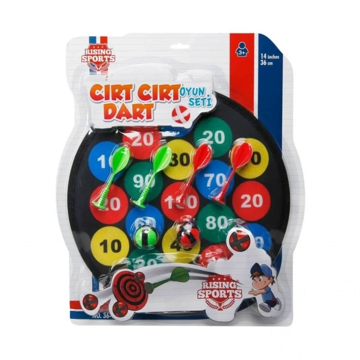 Cırt Cırt Dart Seti 36 Cm İğnesiz Eğlence Aracı