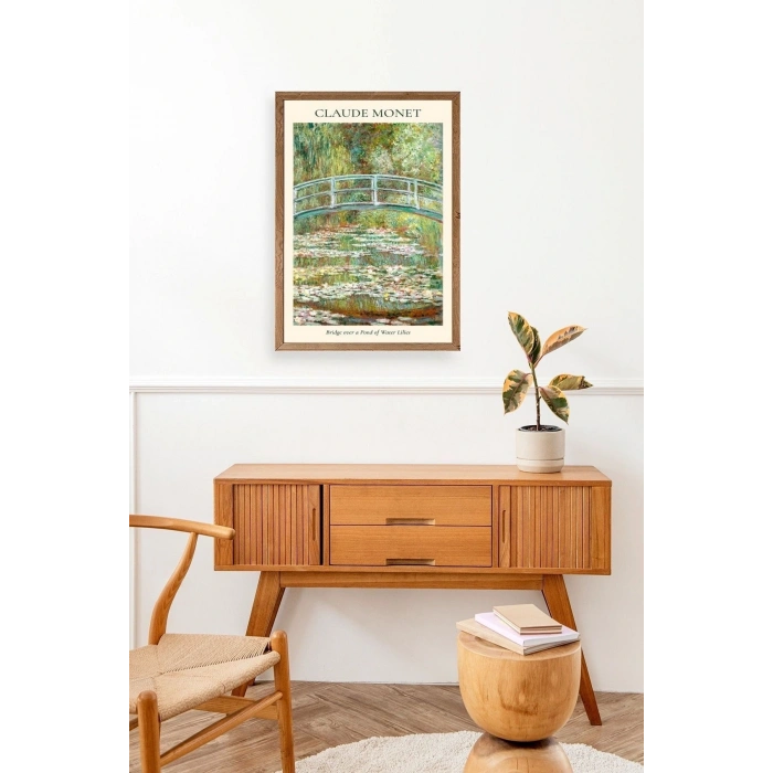 Claude Monet Ahşap Çerçeveli Tablo 17 x 23