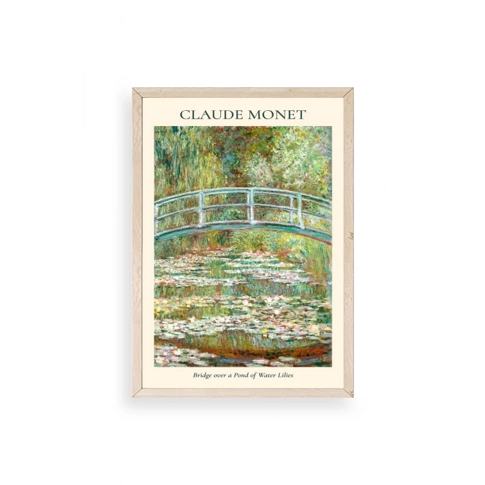 Claude Monet Ahşap Çerçeveli Tablo 23 x 30