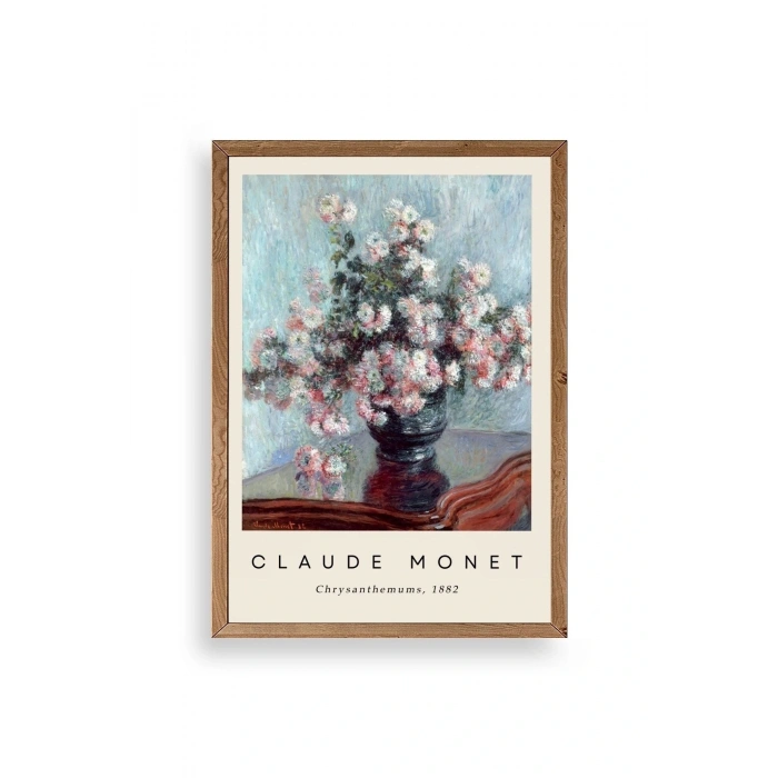 Claude Monet Ahşap Çerçeveli Tablo 30 x 42