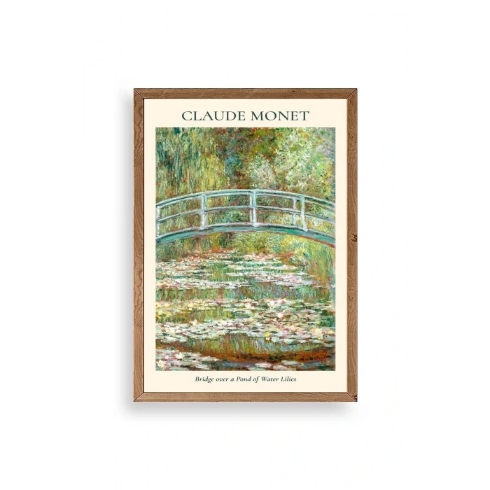 Claude Monet Ahşap Çerçeveli Tablo 30 x 42