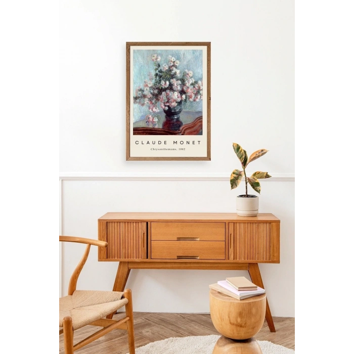 Claude Monet Ahşap Çerçeveli Tablo 30 x 42