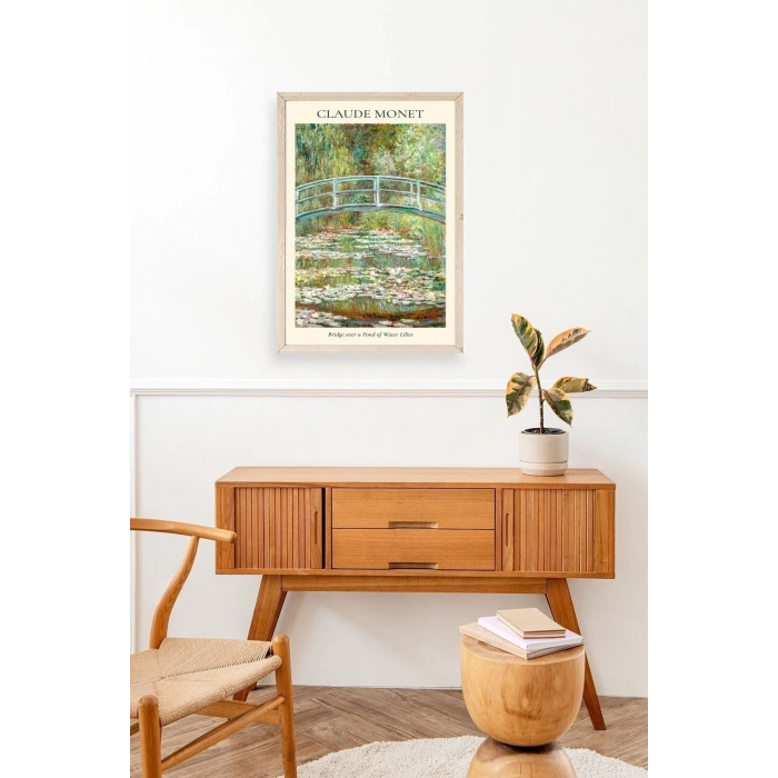 Claude Monet Ahşap Çerçeveli Tablo 30 x 42