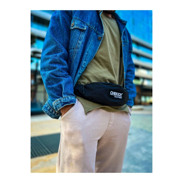 CNT002 - Keten Erkek Çapraz Çantası SIYAH