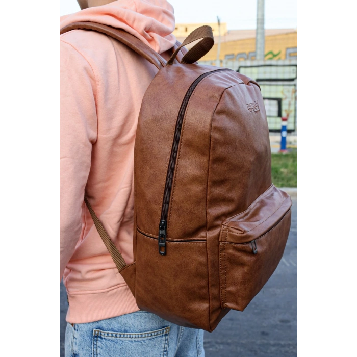 CNT006 - Cilt Deri Erkek Sırt Çantası TABA