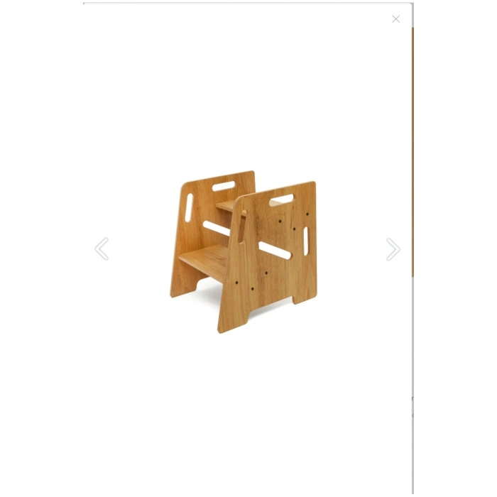 Çocuk / Yetişkin Montessori Ahşap Basamak, Yükseltici, Tabure