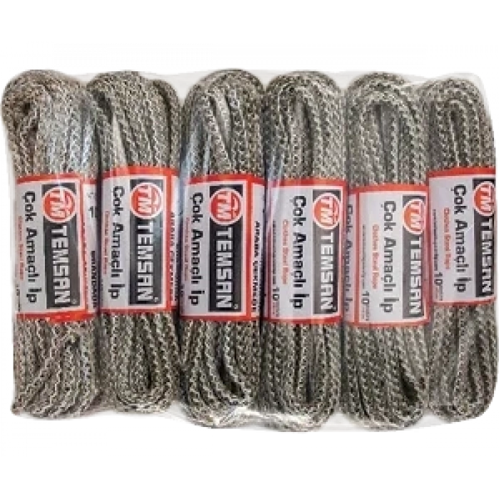 Çok Amaçlı İp 10 Metre 12li Set