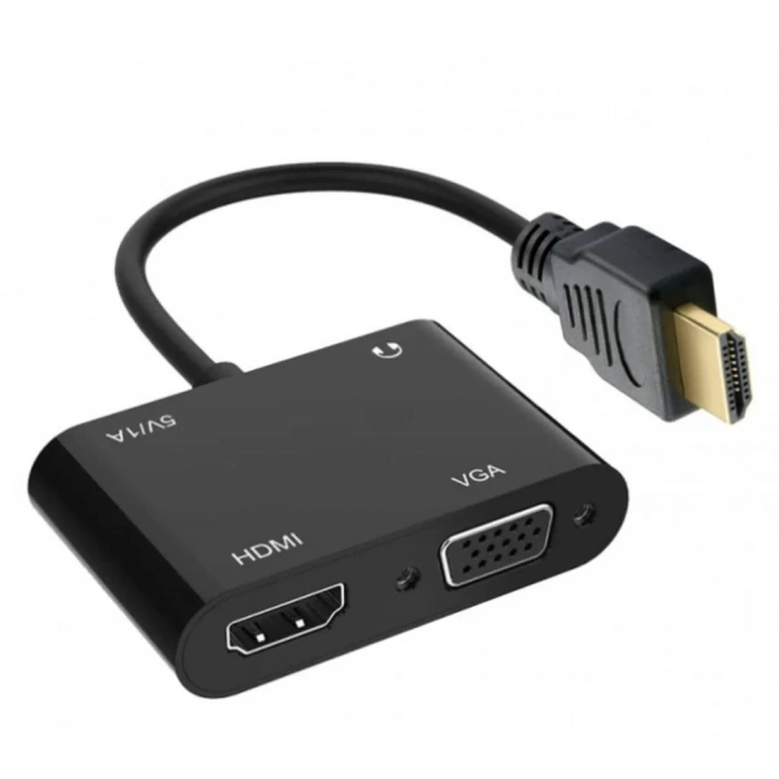 Çoklu Çıkışlı Hdmı Vga Pd Adaptörü