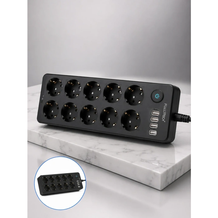 Çoklu Priz Usb Ve Type-c 10lu Set Ofis Kullanımı