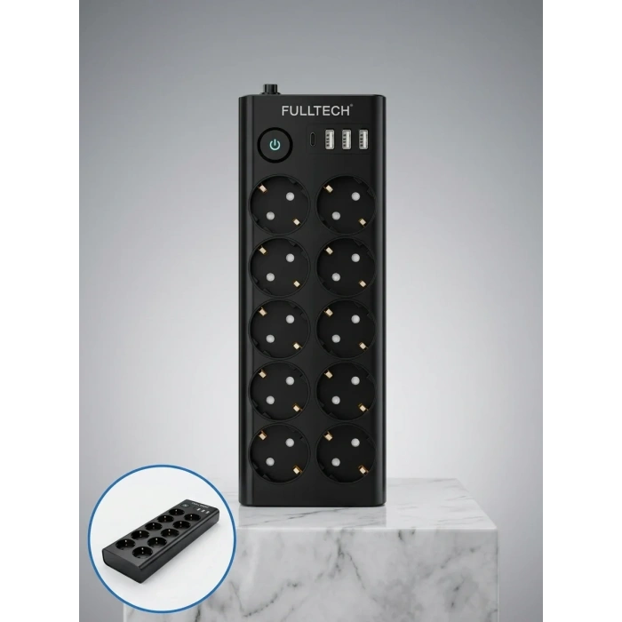 Çoklu Priz Usb Ve Type-c Girişli 10lu Akım Korumalı Priz