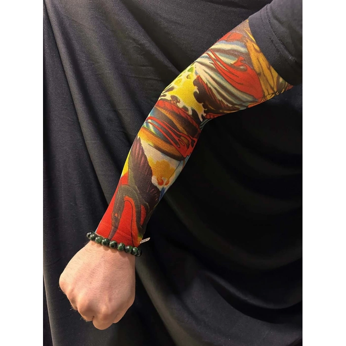 Çorap Dövme Giyilebilir Kol Bacak Dövmesi Likralı 2 Adet Model 25 (5365)